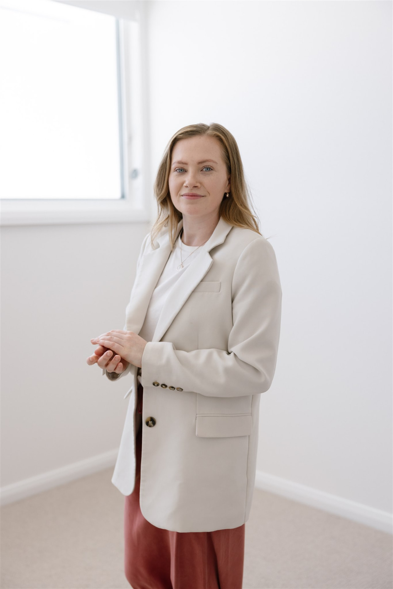 Leah Jay property manager portrait in a vacant property
