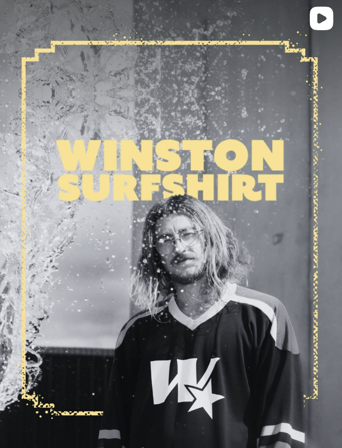 Winston Surfshirt event poster creative for The Beaches