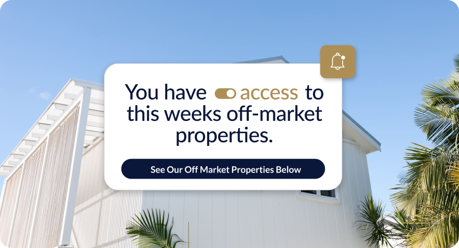 Chamberlain Brown landscape ad announcing access to this week's off-market properties